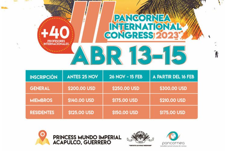 Inscríbete en el Pancornea International Congress 2023